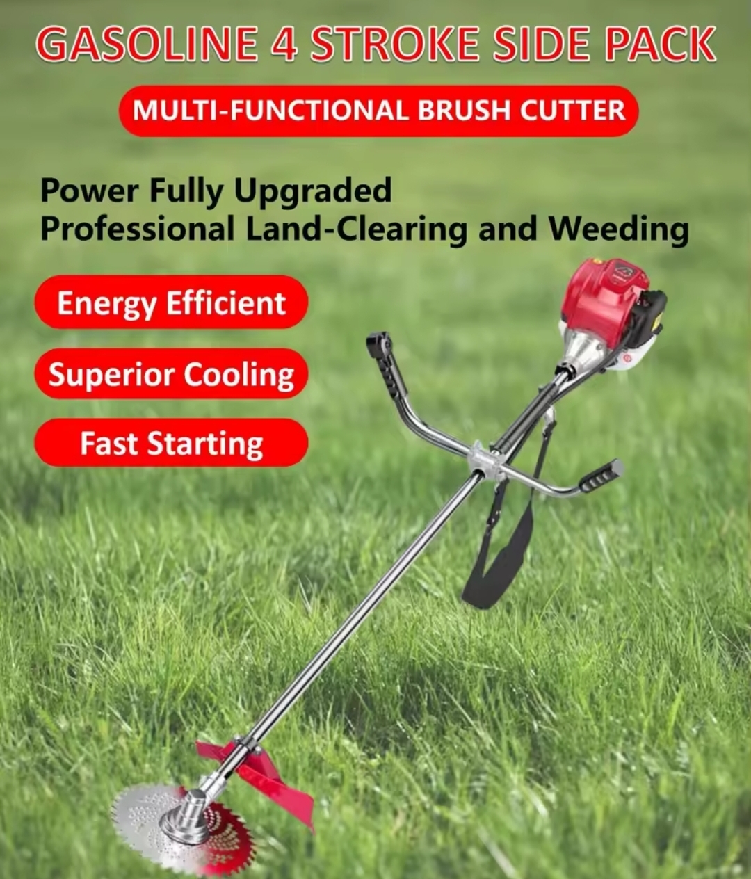 Brush cutter machine full view