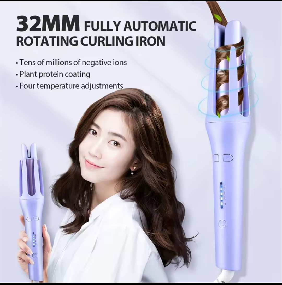 32mm automatic hair curler, beautiful curls effortlessly